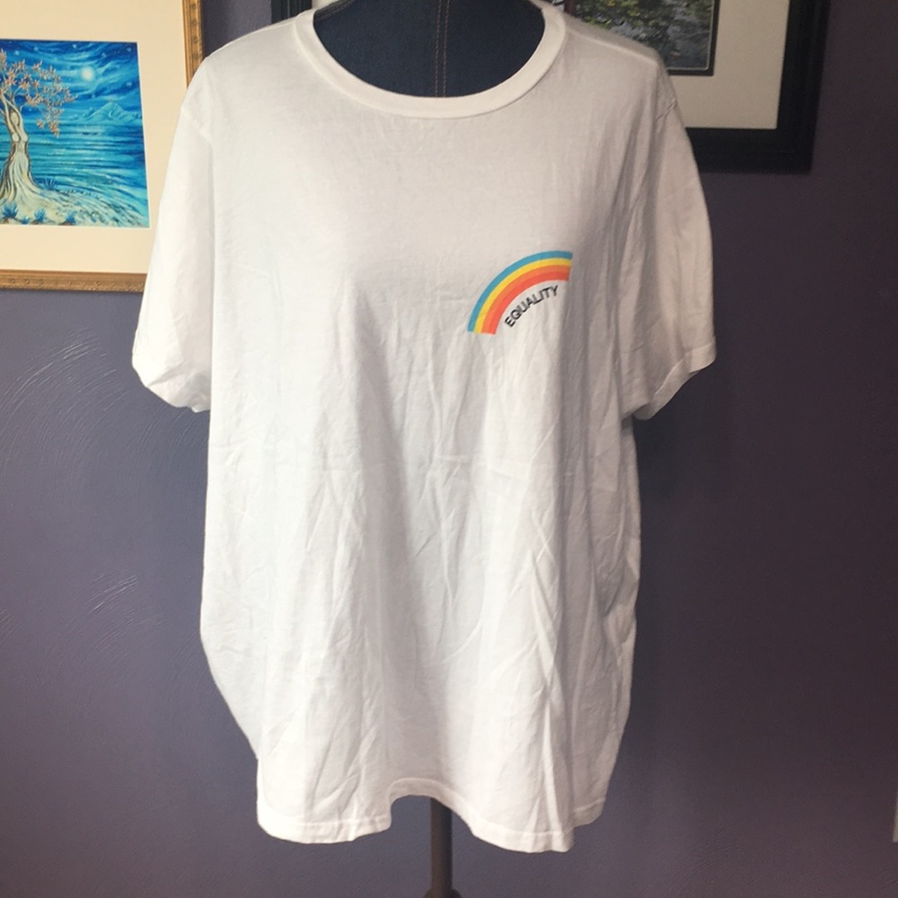Modcloth Equality Rainbow Front/Back Print 4X